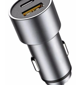38w Hızlı Şarj Type-c Ve Usb Çıkışlı Araba Çakmaklık Şarj Aleti